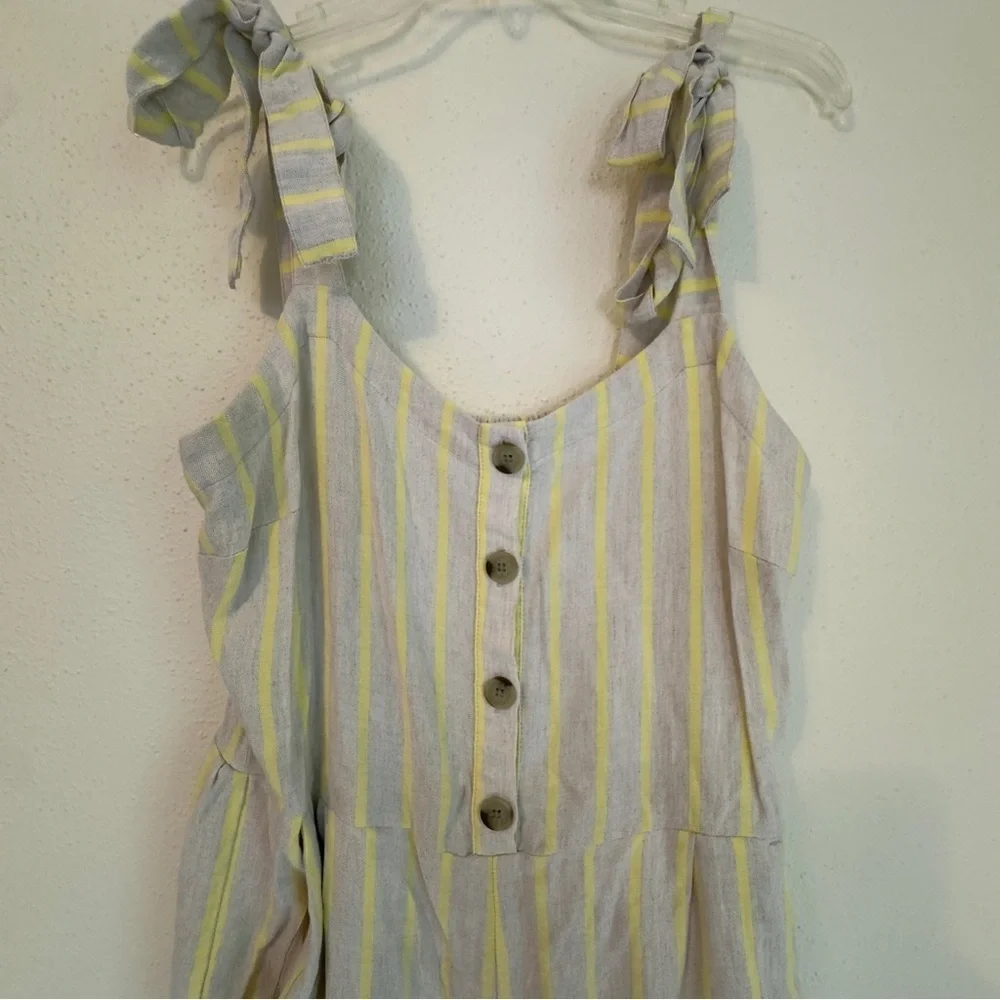 Loft Beach Linen Wide Leg Cropped Jumpsuit Beige
Yellow Boho Minimalist Sz L - Picture 6 of 16